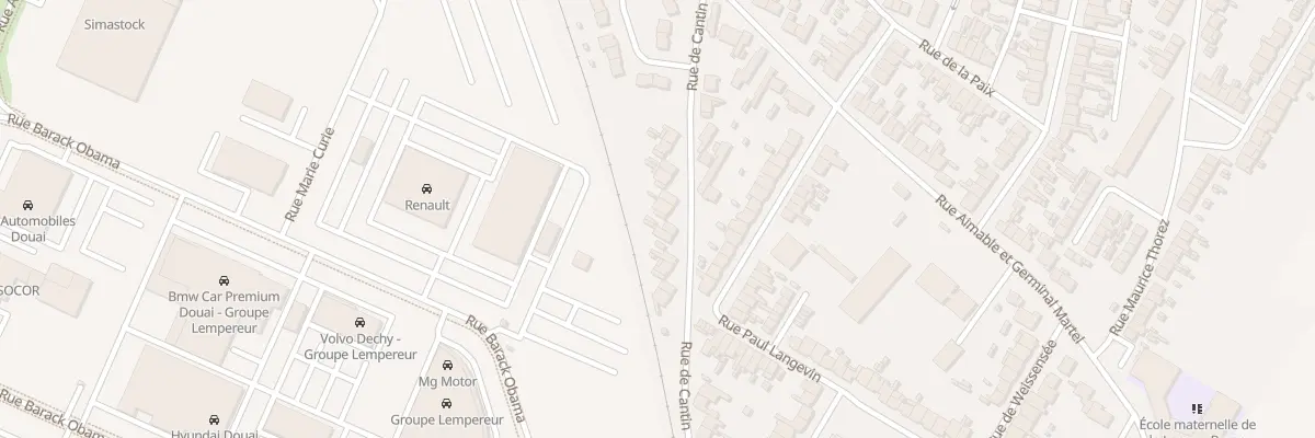 Plan du 14 Rue de Cantin à Dechy
