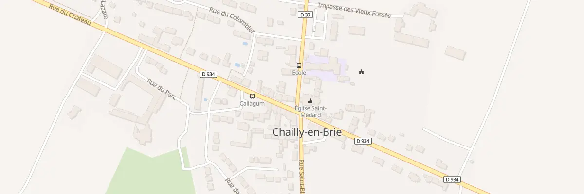 Plan du 1 Rue St Medard à Chailly-en-Brie
