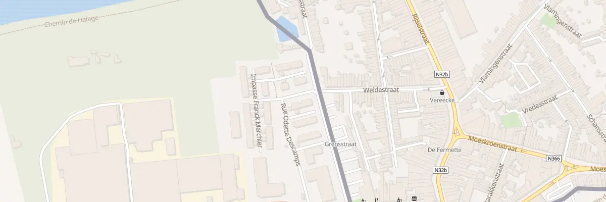Plan du 16 Rue Odette Descamps à Halluin
