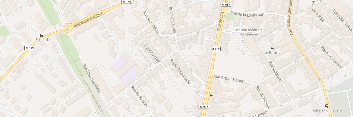 Plan du 35 Rue Jean Jaurès à Halluin