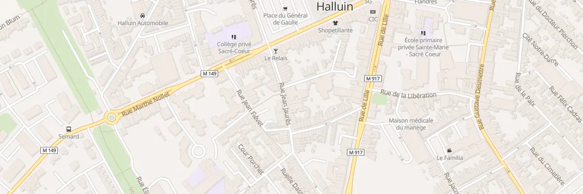 Plan du 26 Rue Jean Jaurès à Halluin