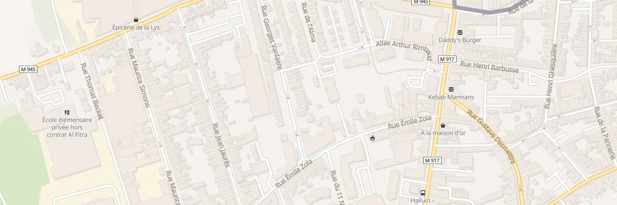 Plan du 28 Rue Georges Vanlaere à Halluin