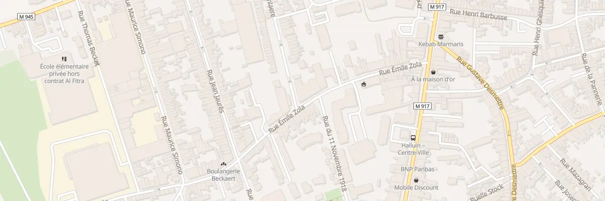 Plan du 40 Rue Émile Zola à Halluin