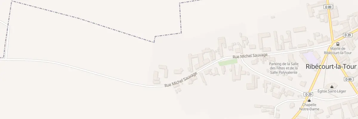 Plan du 28B Rue Michel Sauvage à Ribécourt-la-Tour