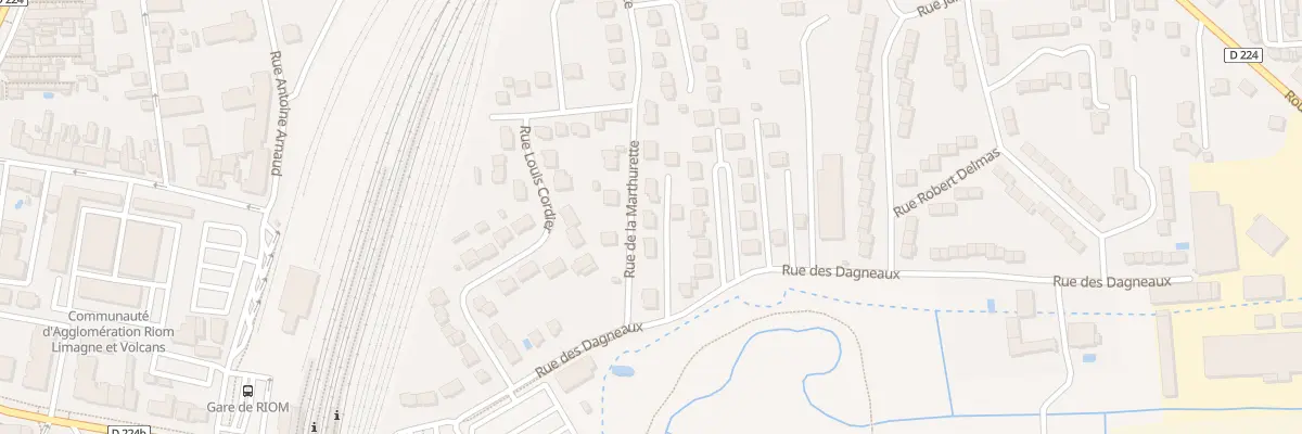 Plan du 36 Rue de la Marthurette à Riom
