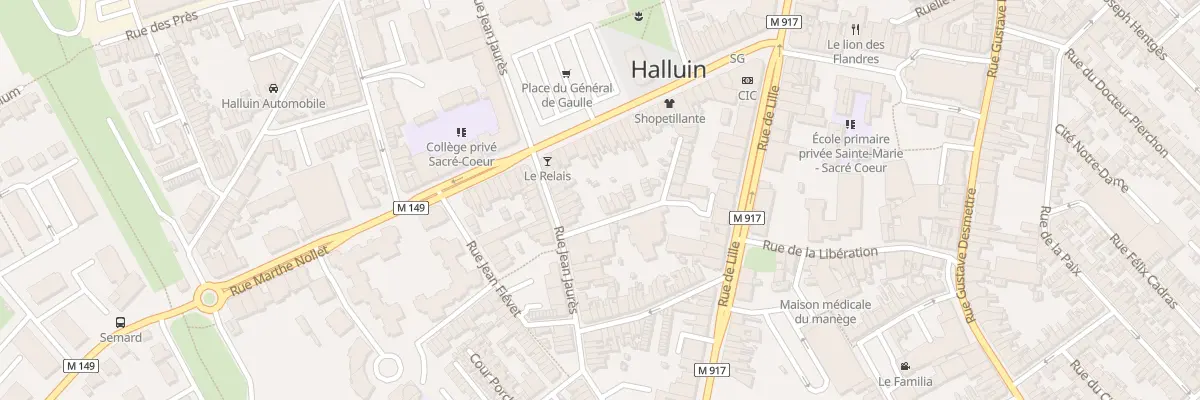 Plan du 21 Rue Saint-Vincent-De-Paul à Halluin