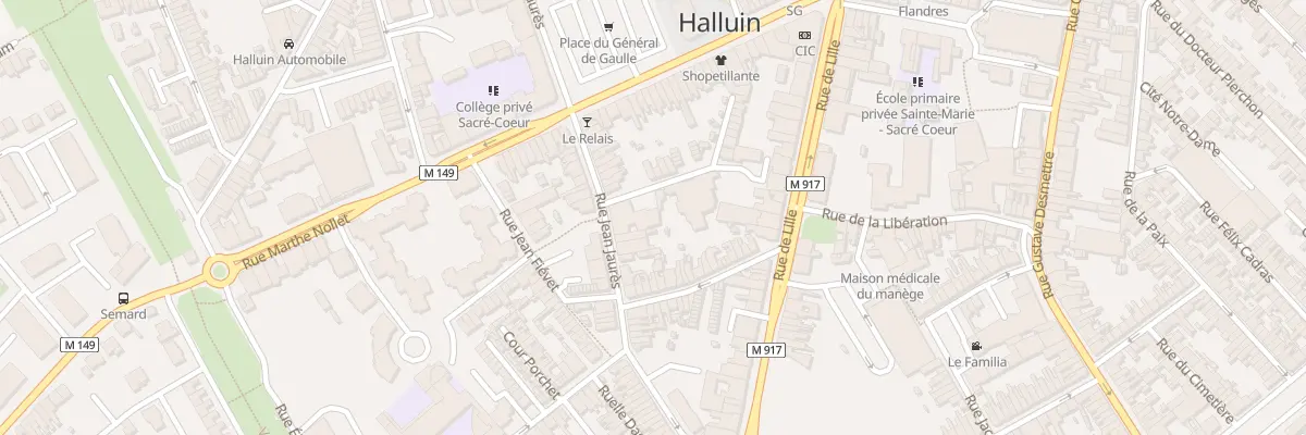 Plan du 8 Rue Saint-Vincent-De-Paul à Halluin