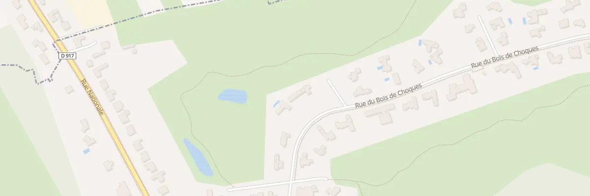 Plan du 391 Rue du Bois de Choques à Mérignies