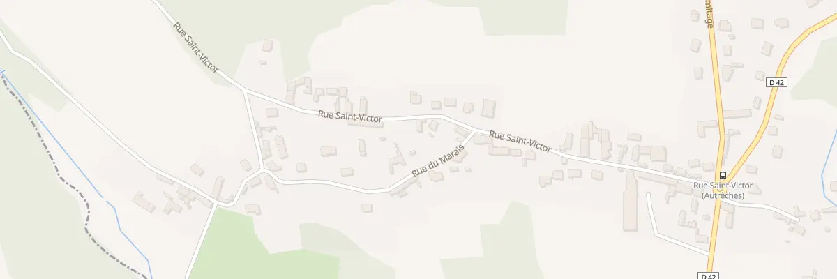 Plan du 23 Rue Saint-Victor à Autrêches