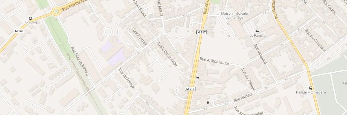 Plan du 15 Rue Jean Jaurès à Halluin