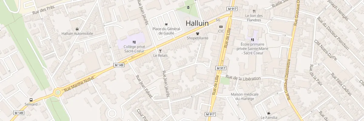Plan du 15 Rue Saint-Vincent-De-Paul à Halluin