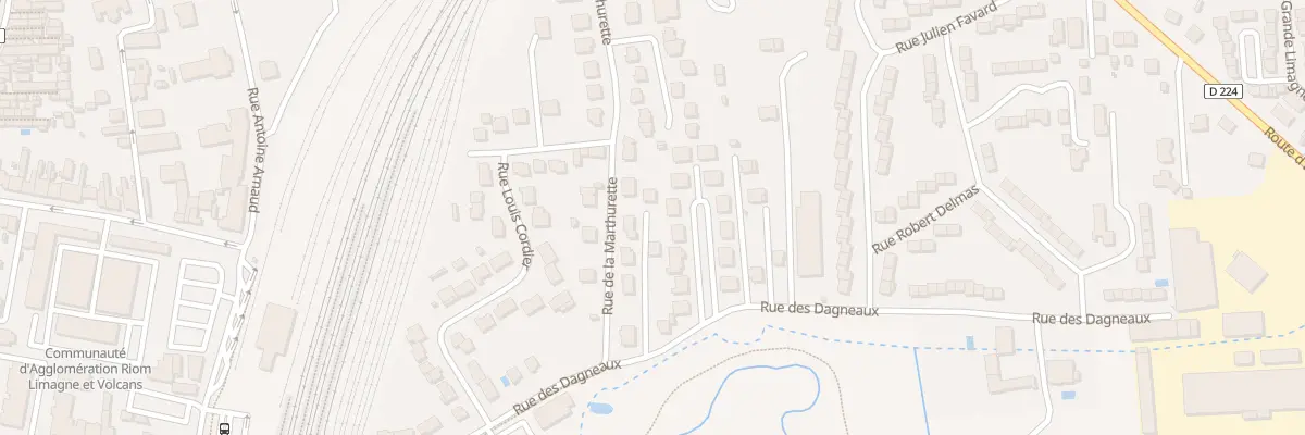 Plan du 6B Rue des Dagneaux à Riom