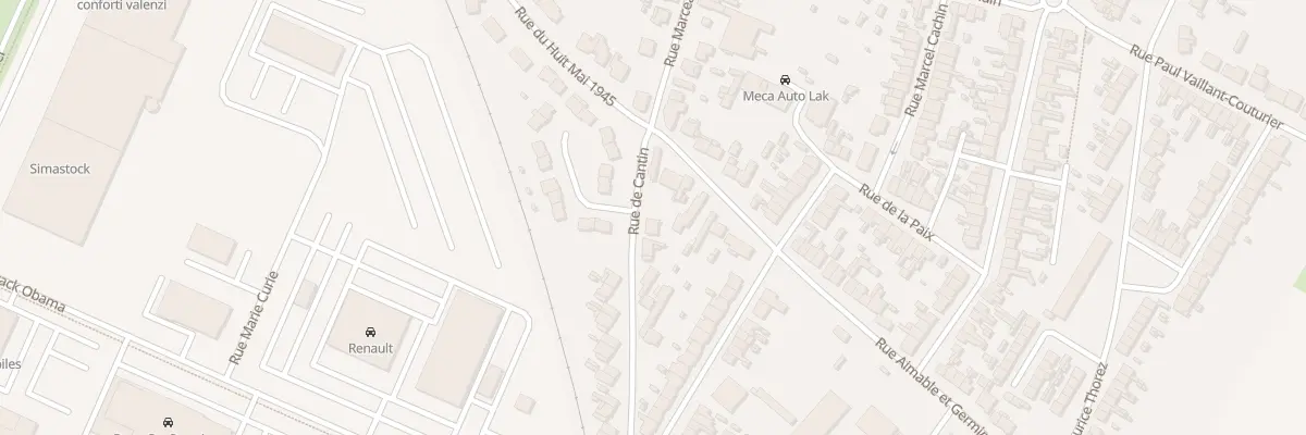 Plan du 1 Rue de Cantin à Dechy