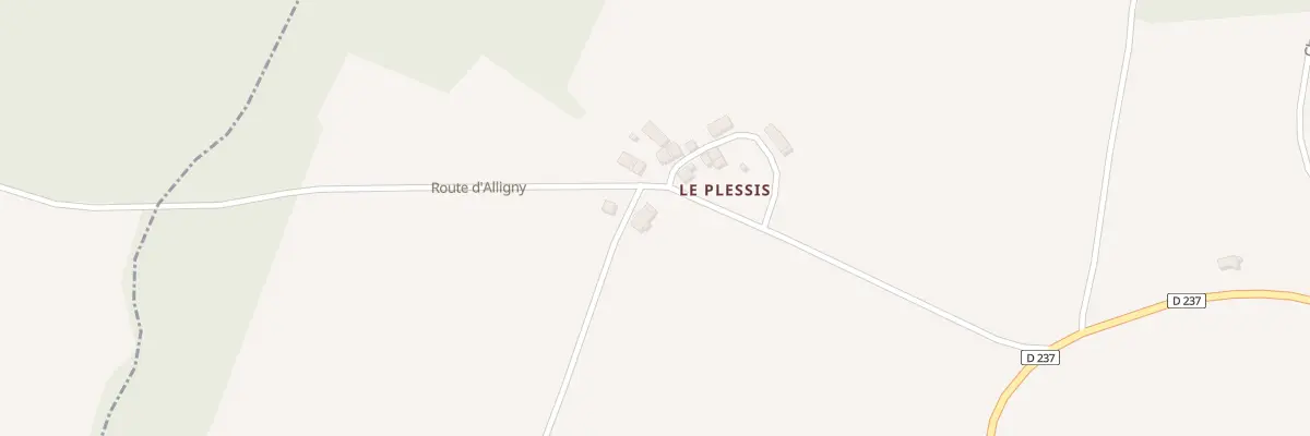 Plan du 1 Rte d’Alligny à Ciez