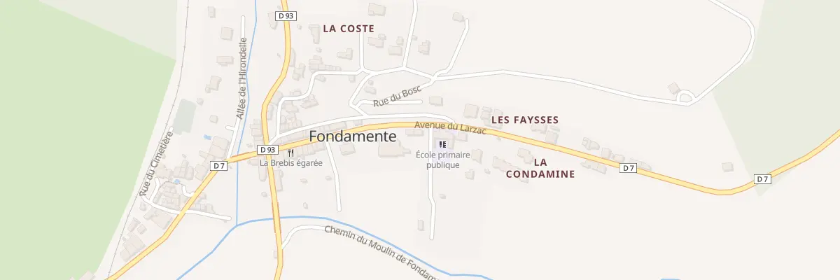 Plan du 26 Av du Larzac à Fondamente