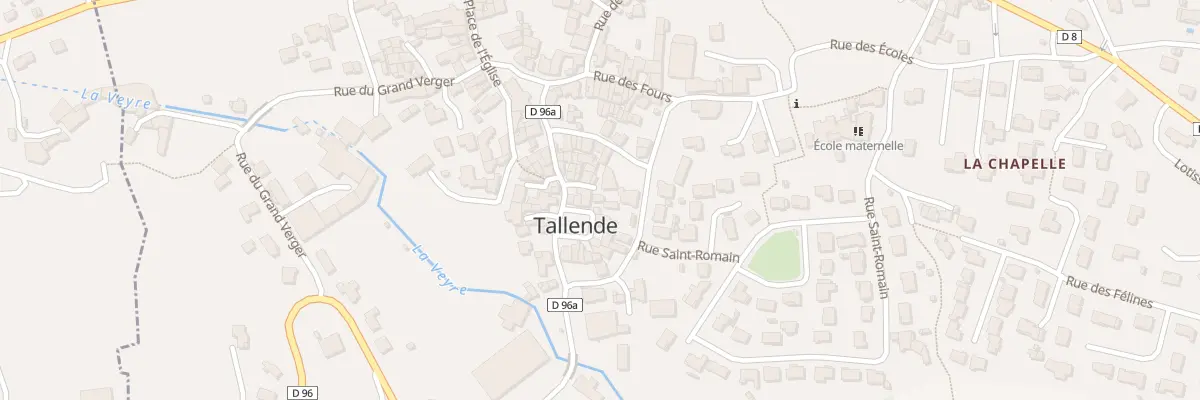 Plan du 7 Pl Saint-verny à Tallende