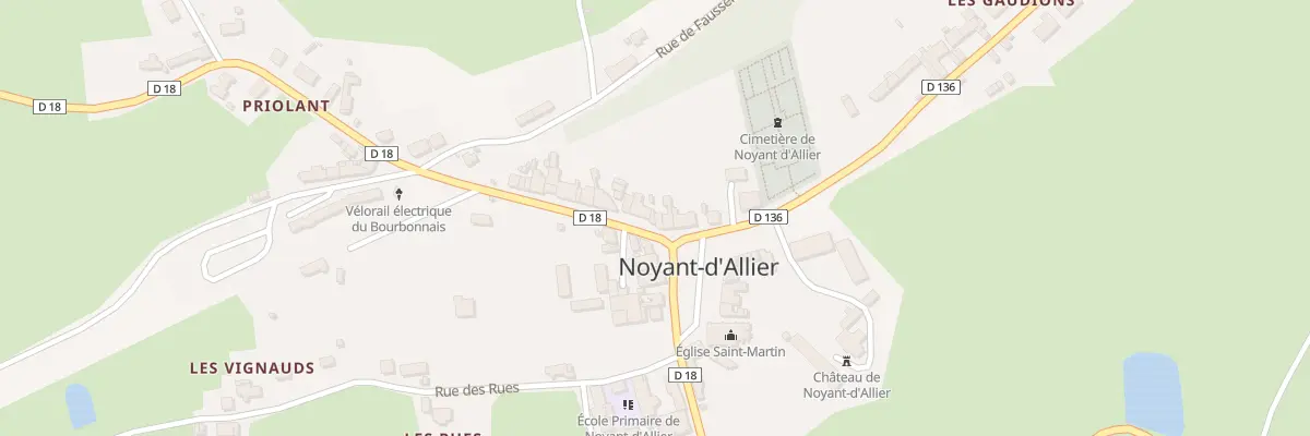 Plan du 2 Rue de la Gare à Noyant-d’Allier