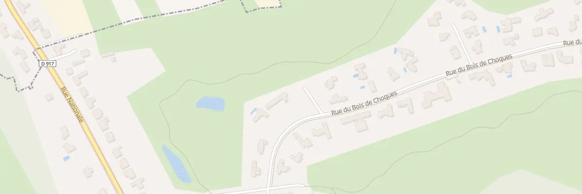 Plan du 417 Rue du Bois de Choques à Mérignies