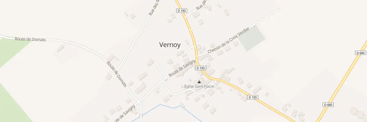 Plan du 2B Rte de Savigny à Vernoy