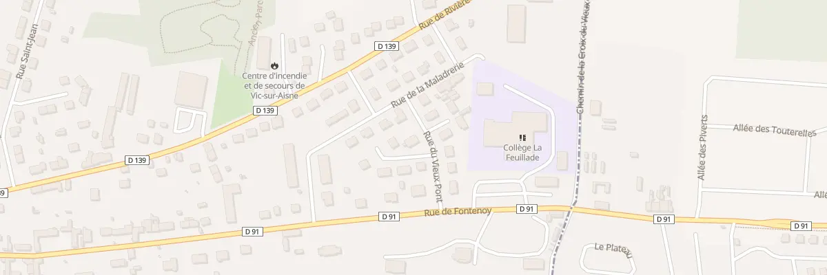Plan du 5 Rue du Vieux Pont à Vic-sur-Aisne