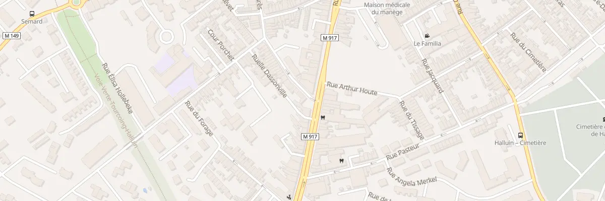 Plan du 1 Rue Jean Jaurès à Halluin