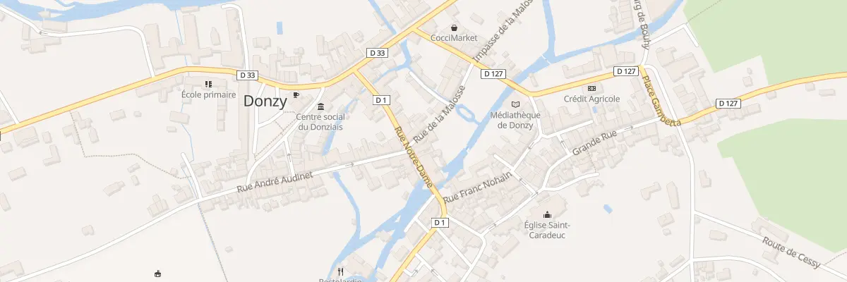 Plan du 9000 Rue de la Malosse à Donzy