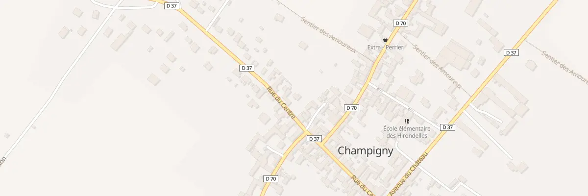 Plan du 44 Rue du Centre à Champigny