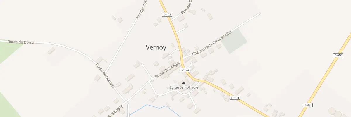Plan du 2 Rte de Savigny à Vernoy