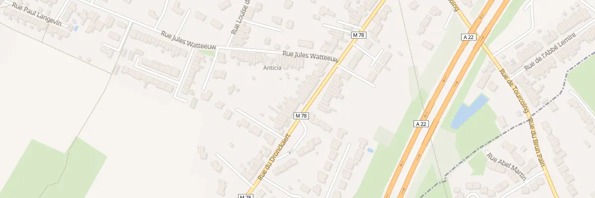 Plan du 218 Rue du Dronckaert à Roncq