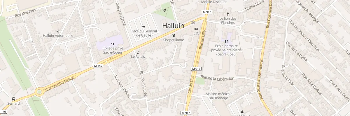 Plan du 13 Rue Saint-Vincent-De-Paul à Halluin