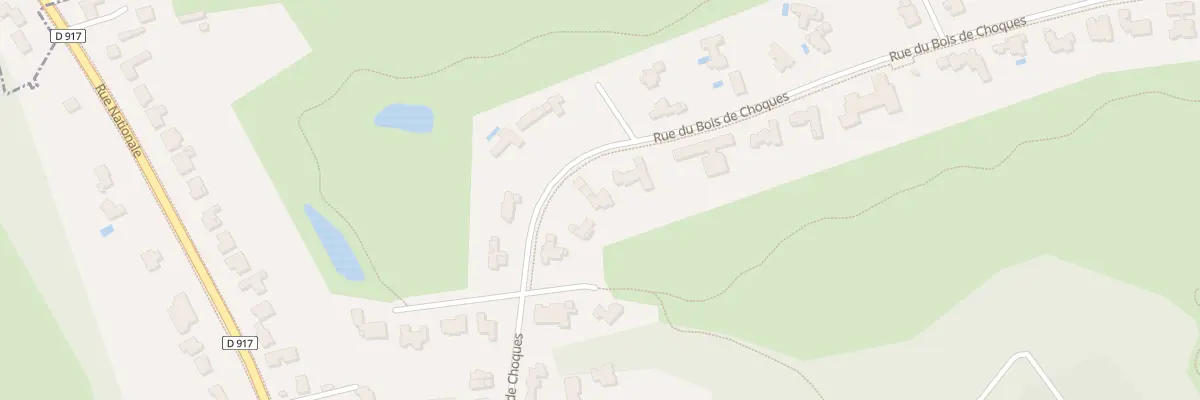 Plan du 388 Rue du Bois de Choques à Mérignies