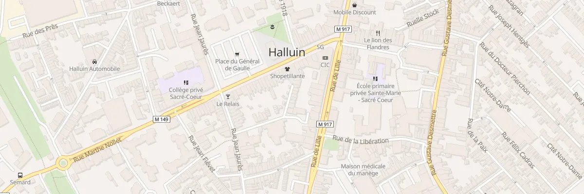 Plan du 7 Rue Saint-Vincent-De-Paul à Halluin