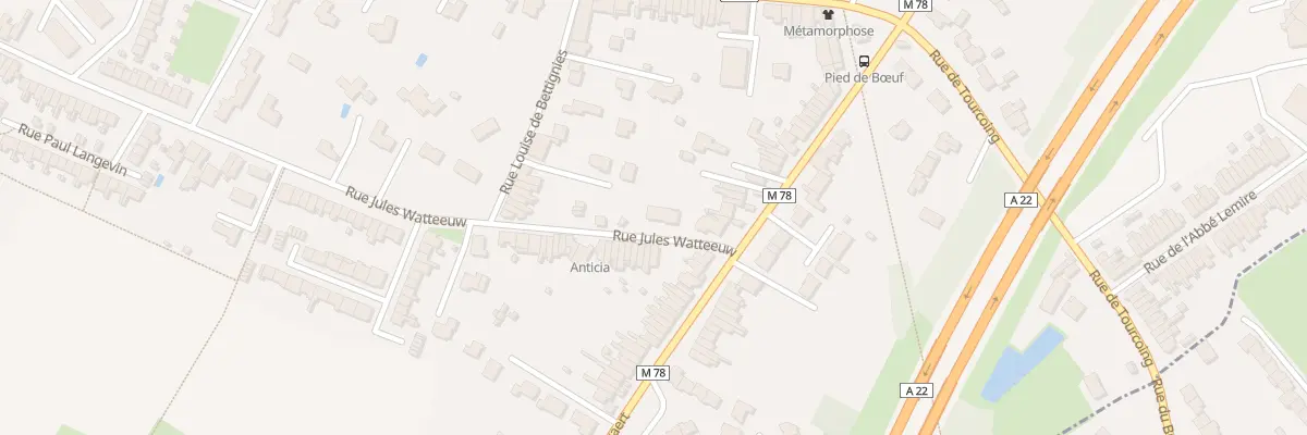 Plan du 73 Rue Jules Watteeuw à Roncq