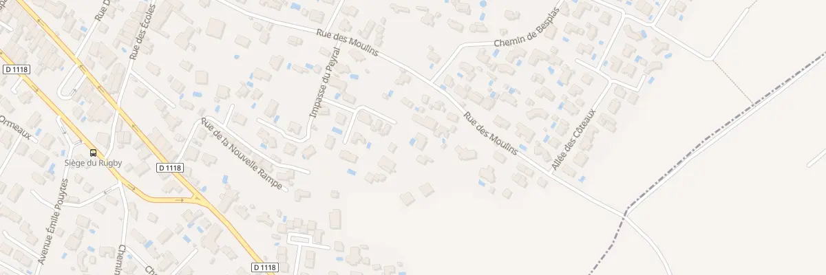 Plan du 36 Rue des Moulins à Salles-d’Aude