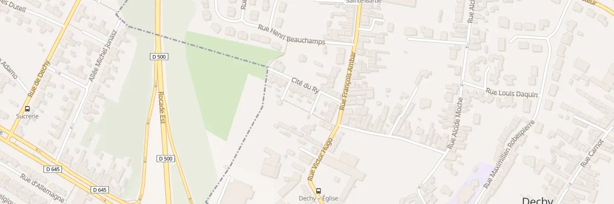 Plan du 6 Vc du Ry à Dechy