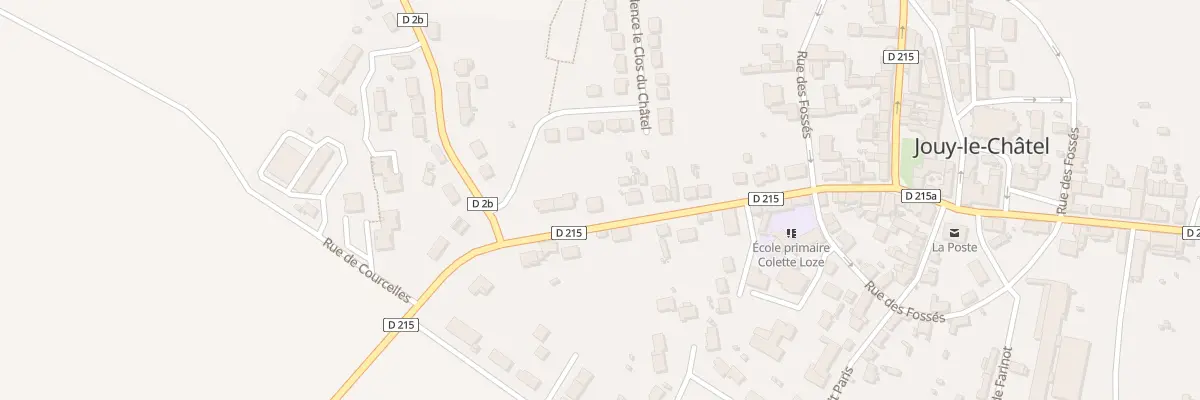 Plan du 25 Rue Claude Gautier à Jouy-le-Châtel