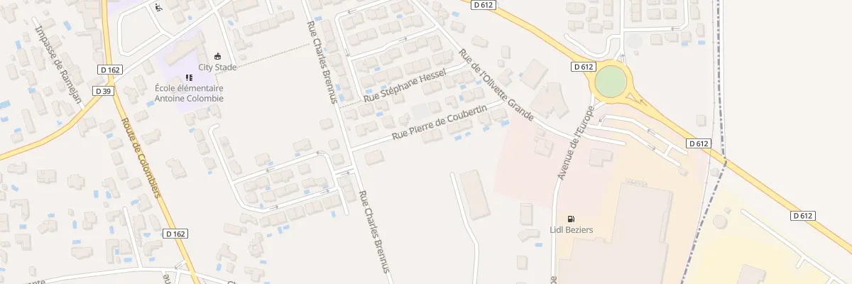 Plan du 6 Rue Pierre de Coubertin à Maureilhan