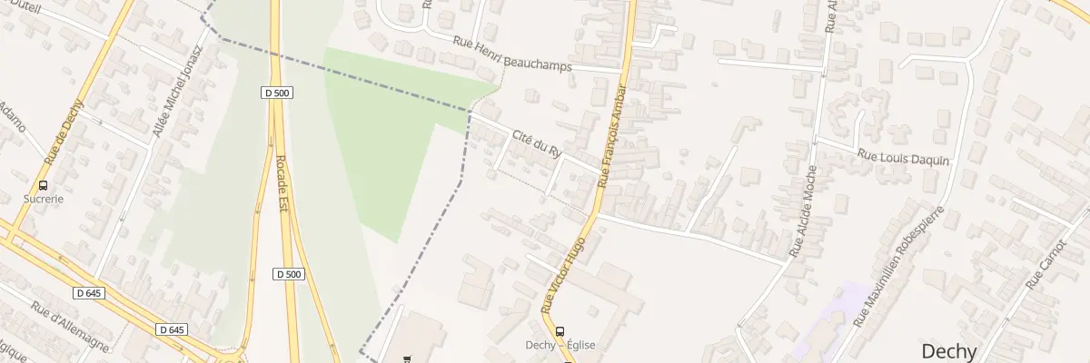 Plan du 5 Vc du Ry à Dechy
