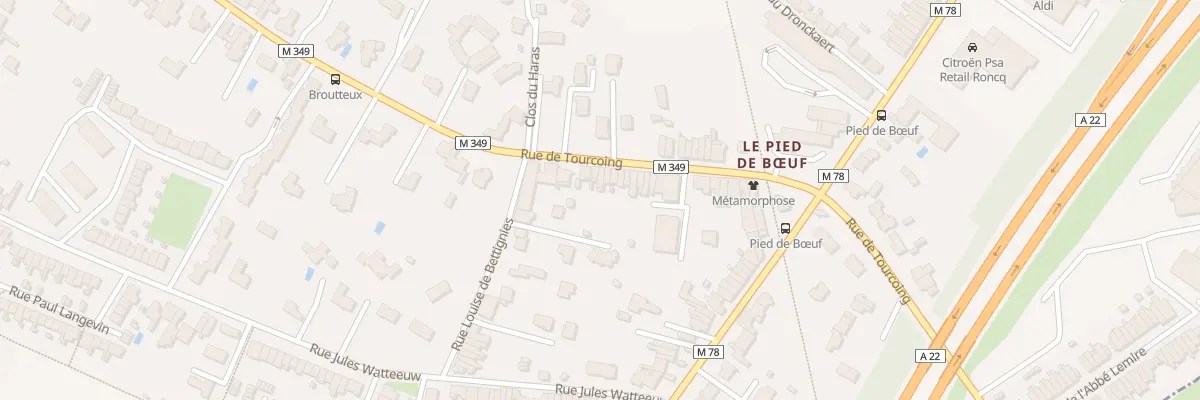 Plan du 104 Rue de Tourcoing à Roncq