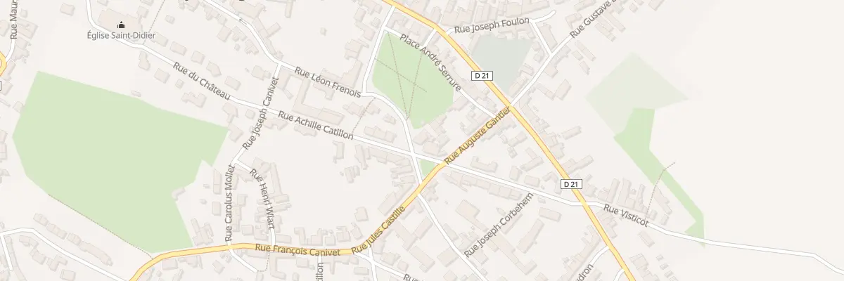Plan du 5 Rue Auguste Dhinaut à Oisy-le-Verger