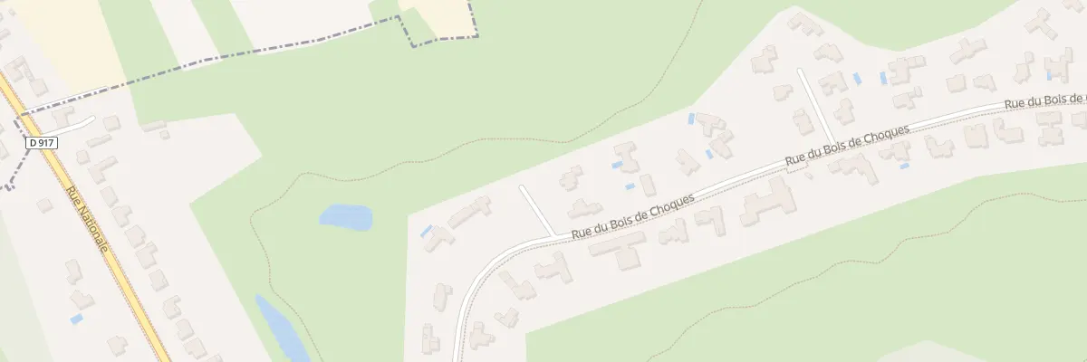 Plan du 487 Rue du Bois de Choques à Mérignies