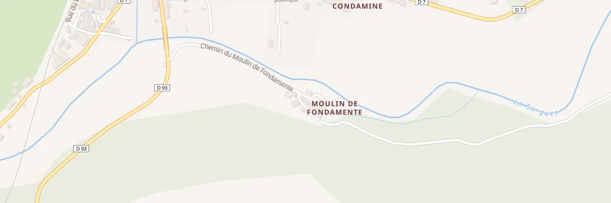 Plan du 5203B Moulin de Fondamente à Fondamente