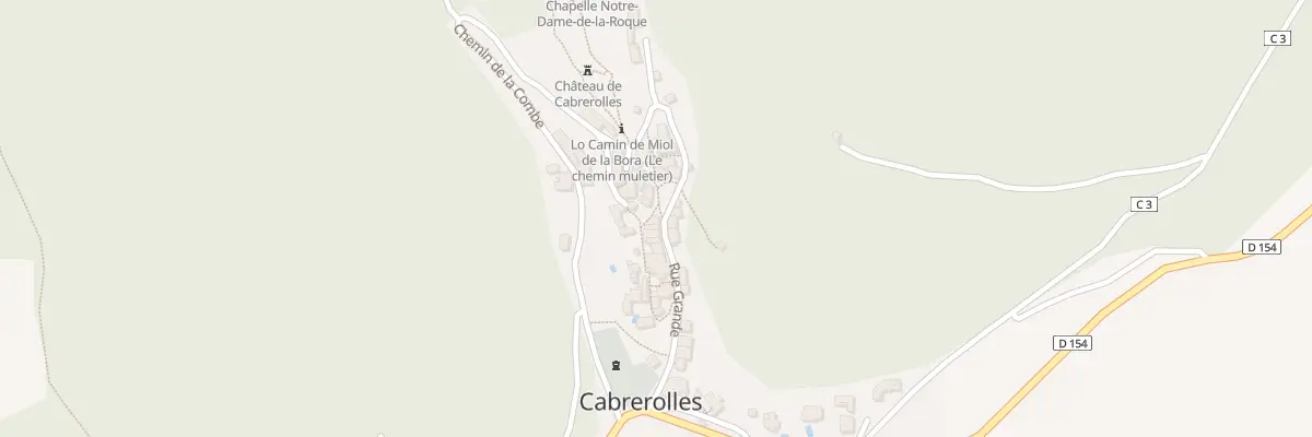 Plan du 12 Rue du Chateau à Cabrerolles
