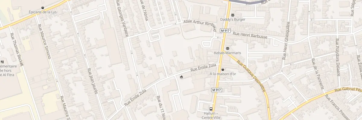 Plan du 20 Rue Émile Zola à Halluin