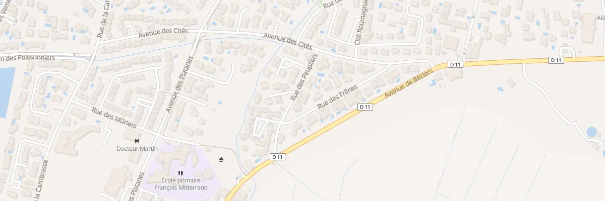 Plan du 4 Rue des Peupliers à Montady