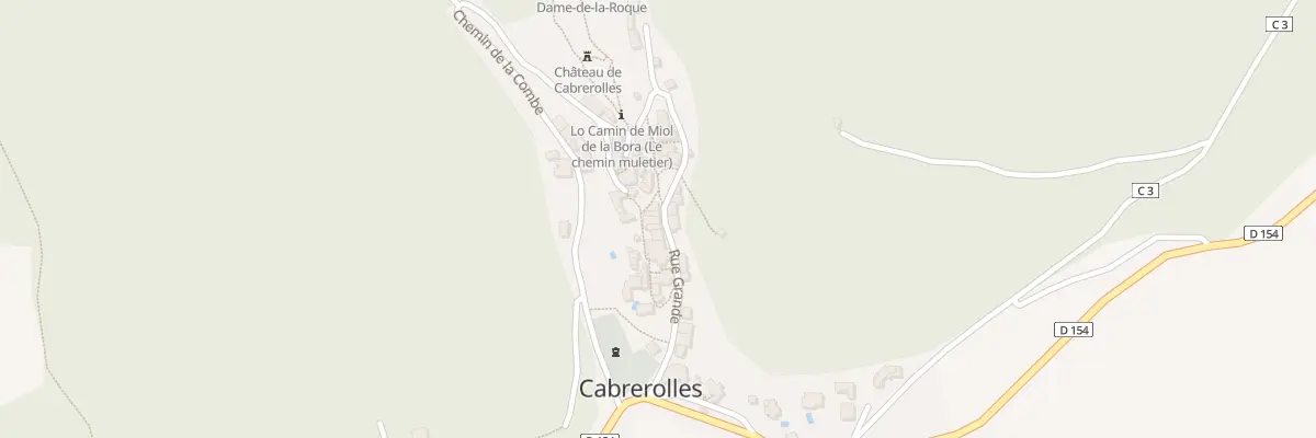 Plan du 8 Rue du Chateau à Cabrerolles