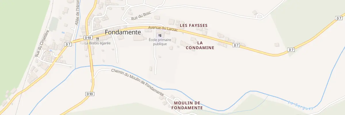 Plan du 34 Av du Larzac à Fondamente