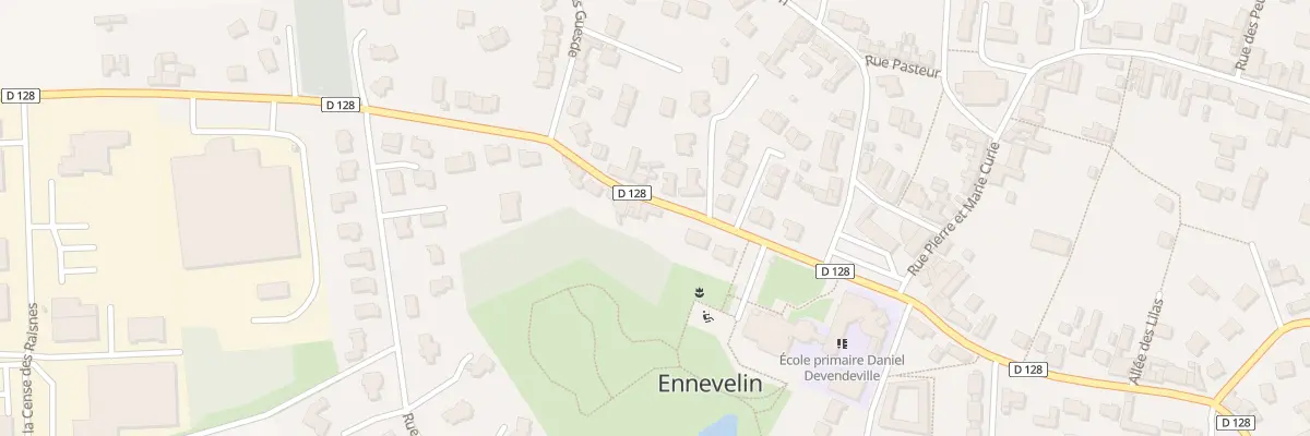 Plan du 1 Rue du Moulin à Ennevelin