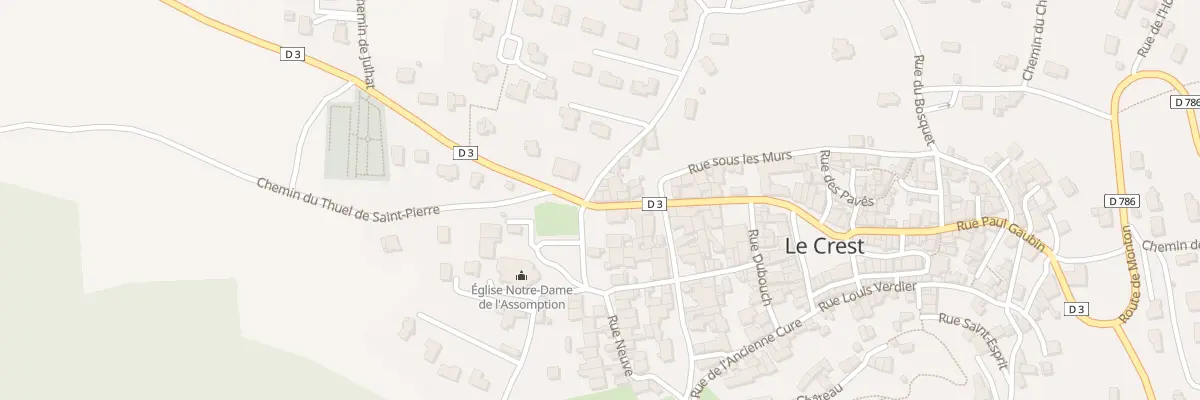 Plan du 1 Rue Rivallier au Crest