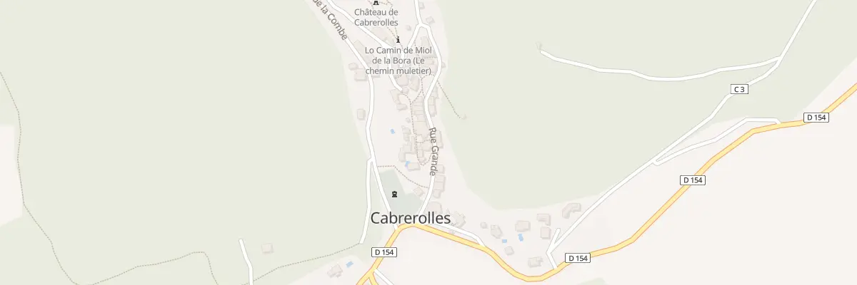 Plan du 2 Rue du Chateau à Cabrerolles